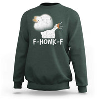 Silly Goose Meme Sweatshirt Retro F-Honk-F Funny Farm Animal - Wonder Print Shop