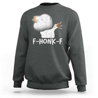 Silly Goose Meme Sweatshirt Retro F-Honk-F Funny Farm Animal - Wonder Print Shop