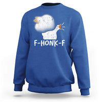 Silly Goose Meme Sweatshirt Retro F-Honk-F Funny Farm Animal - Wonder Print Shop