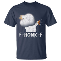 Silly Goose Meme T Shirt Retro F-Honk-F Funny Farm Animal - Wonder Print Shop