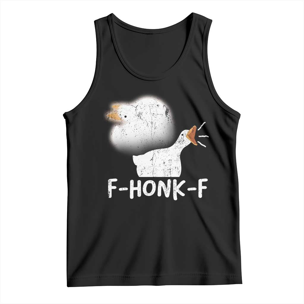 Silly Goose Meme Tank Top Retro F-Honk-F Funny Farm Animal - Wonder Print Shop