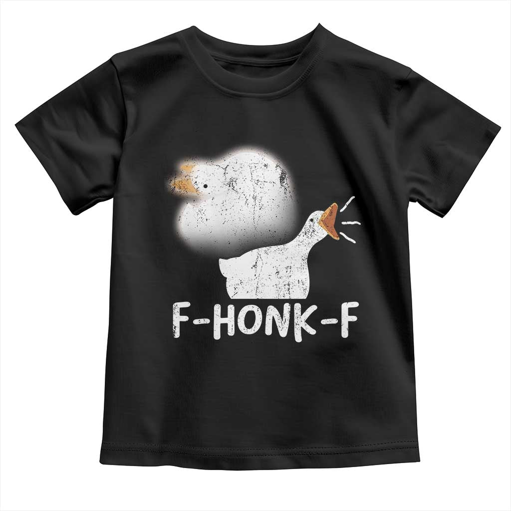 Silly Goose Meme Toddler T Shirt Retro F-Honk-F Funny Farm Animal - Wonder Print Shop