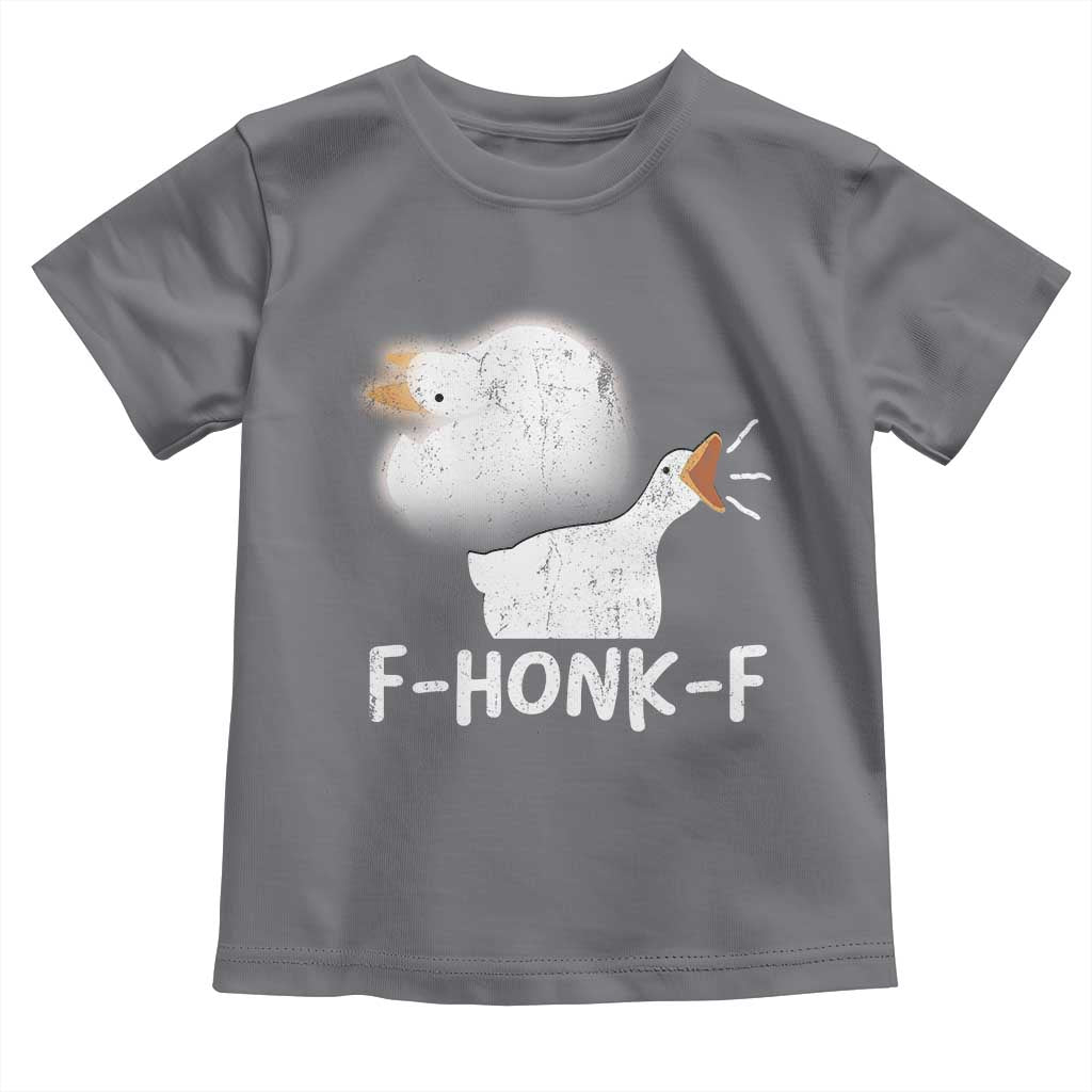 Silly Goose Meme Toddler T Shirt Retro F-Honk-F Funny Farm Animal - Wonder Print Shop