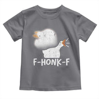 Silly Goose Meme Toddler T Shirt Retro F-Honk-F Funny Farm Animal - Wonder Print Shop