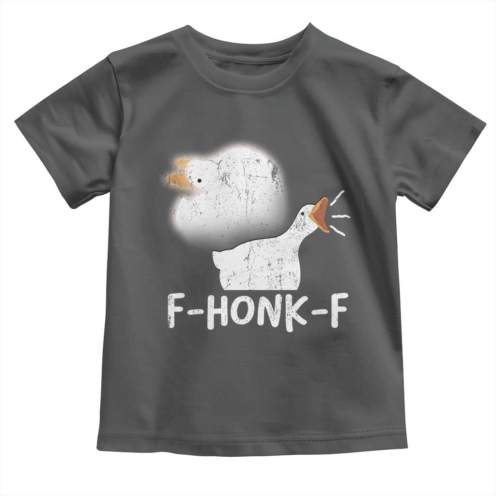 Silly Goose Meme Toddler T Shirt Retro F-Honk-F Funny Farm Animal - Wonder Print Shop