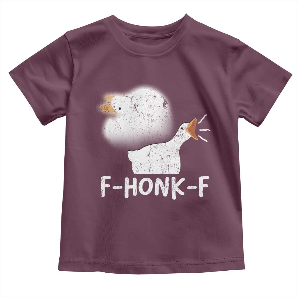 Silly Goose Meme Toddler T Shirt Retro F-Honk-F Funny Farm Animal - Wonder Print Shop