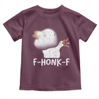 Silly Goose Meme Toddler T Shirt Retro F-Honk-F Funny Farm Animal - Wonder Print Shop