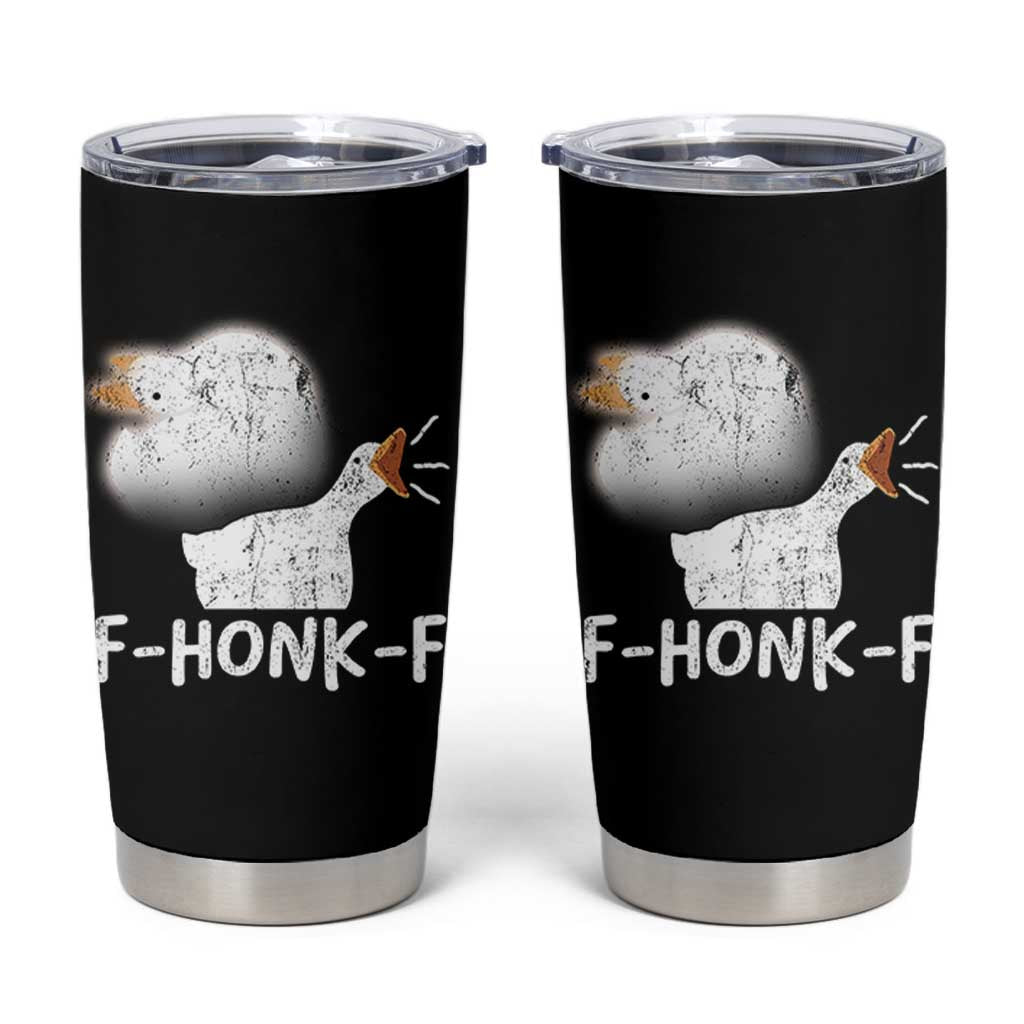 Silly Goose Meme Tumbler Cup Retro F-Honk-F Funny Farm Animal - Wonder Print Shop