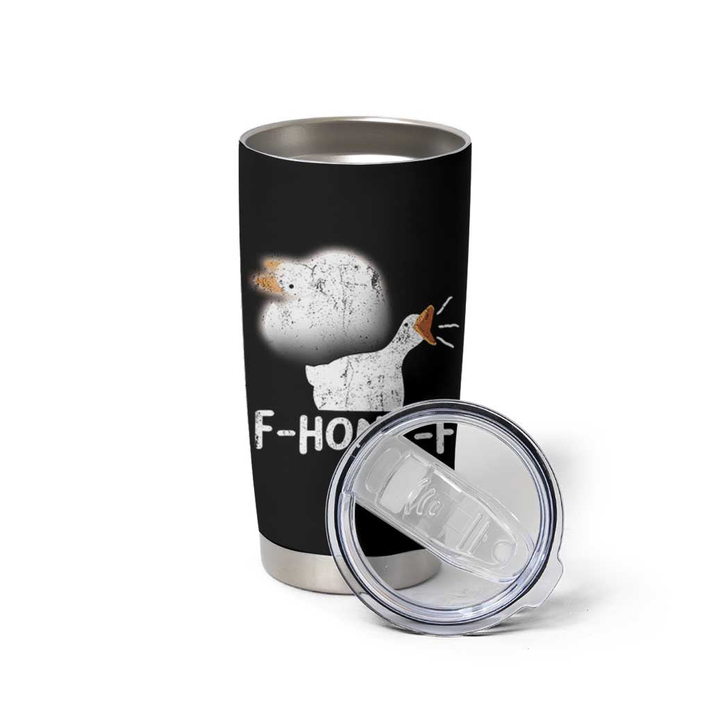 Silly Goose Meme Tumbler Cup Retro F-Honk-F Funny Farm Animal - Wonder Print Shop