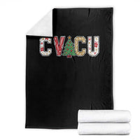 Christmas CVICU Nurse Throw Blanket Cardiovascular Intensive Care Unit Cardiac Nurse - Wonder Print Shop