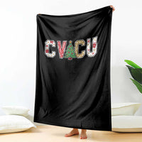 Christmas CVICU Nurse Throw Blanket Cardiovascular Intensive Care Unit Cardiac Nurse - Wonder Print Shop