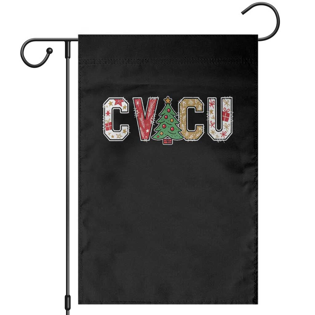 Christmas CVICU Nurse Garden Flag Cardiovascular Intensive Care Unit Cardiac Nurse - Wonder Print Shop
