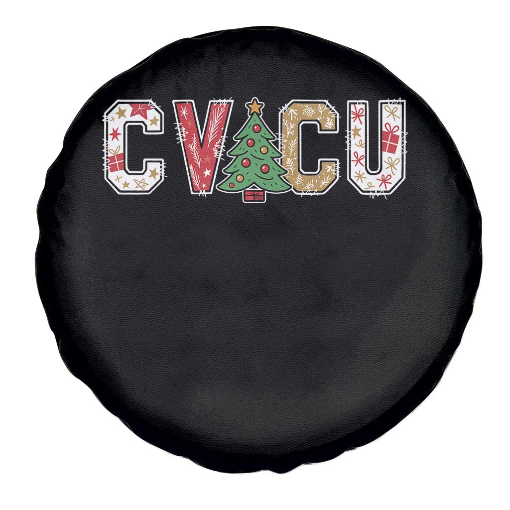 Christmas CVICU Nurse Spare Tire Cover Cardiovascular Intensive Care Unit Cardiac Nurse - Wonder Print Shop
