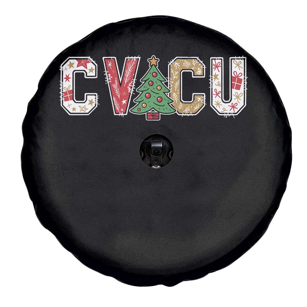 Christmas CVICU Nurse Spare Tire Cover Cardiovascular Intensive Care Unit Cardiac Nurse - Wonder Print Shop