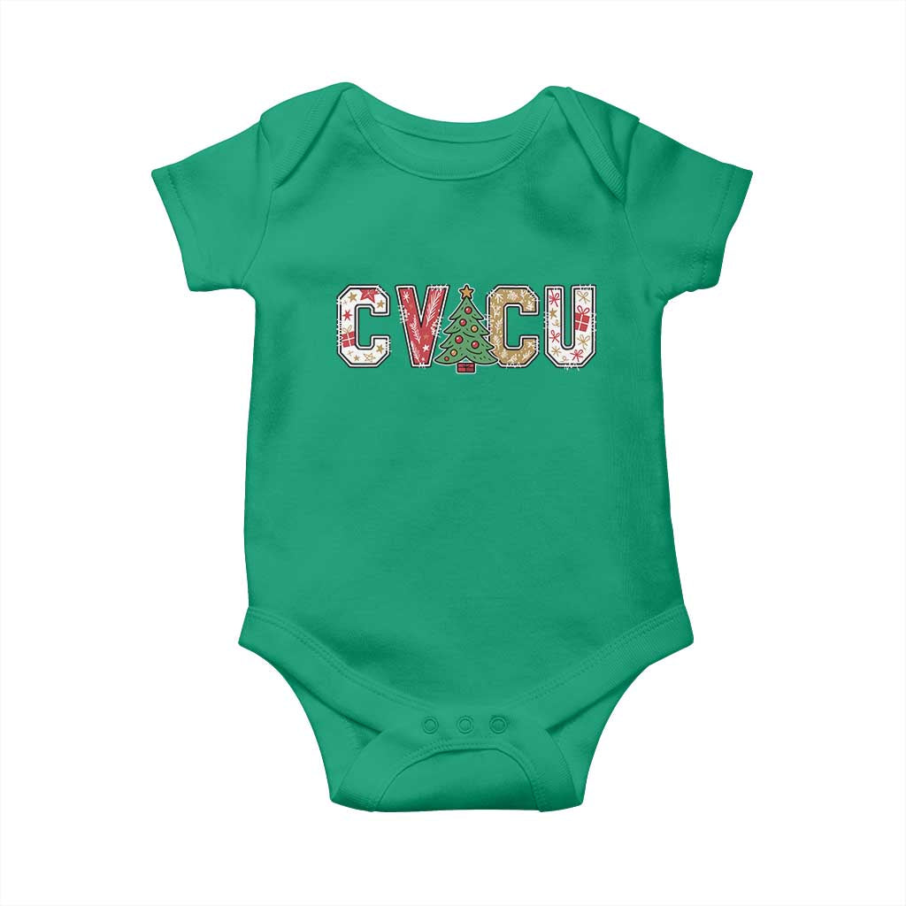 Christmas CVICU Nurse Baby Onesie Cardiovascular Intensive Care Unit Cardiac Nurse - Wonder Print Shop