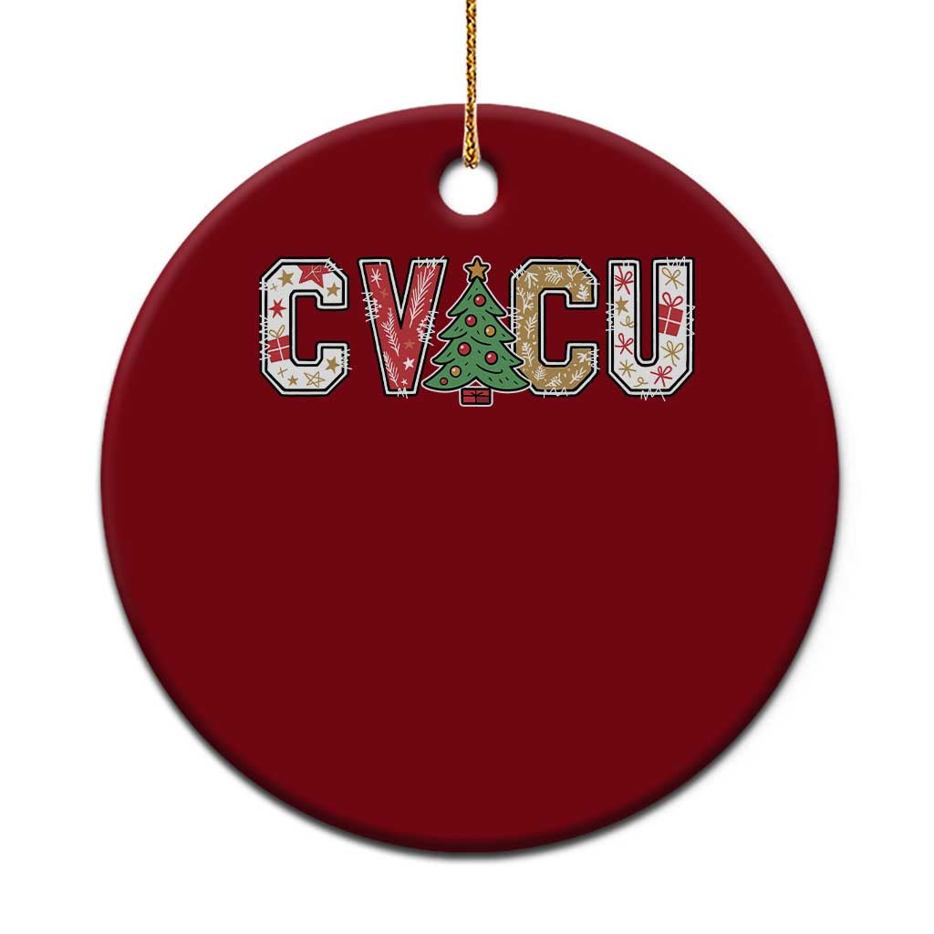 Christmas CVICU Nurse Ceramic Ornament Cardiovascular Intensive Care Unit Cardiac Nurse - Wonder Print Shop