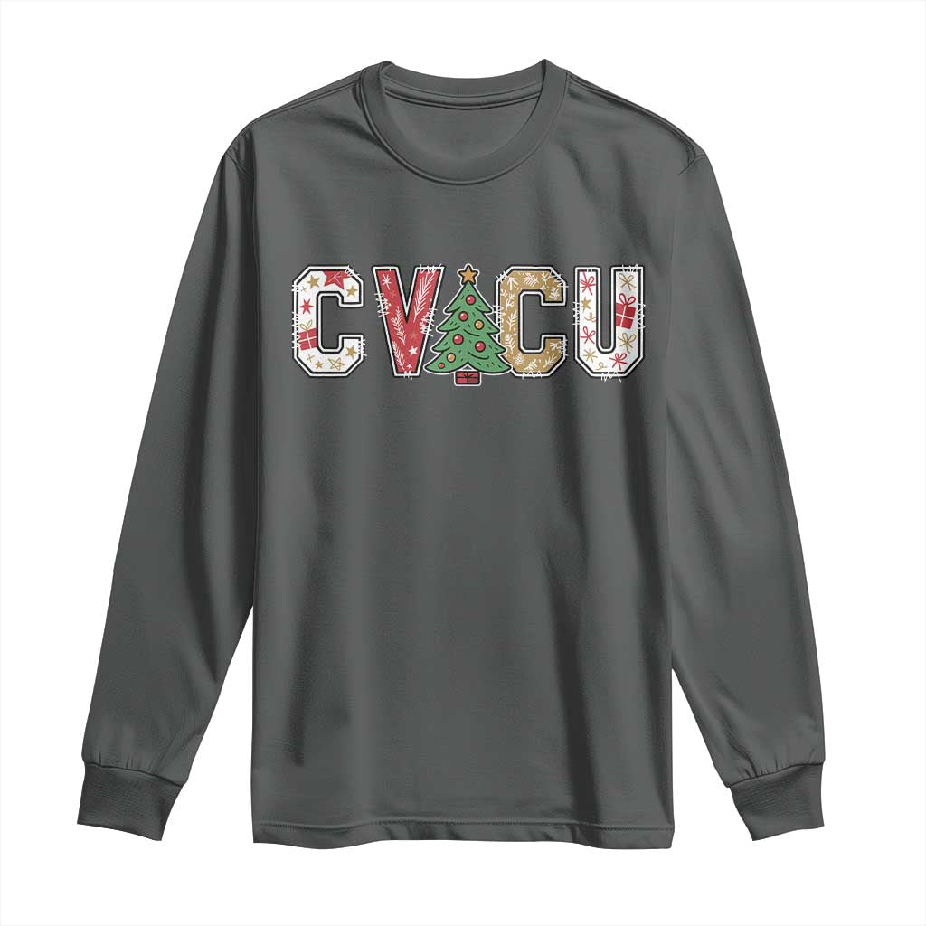 Christmas CVICU Nurse Long Sleeve Shirt Cardiovascular Intensive Care Unit Cardiac Nurse - Wonder Print Shop