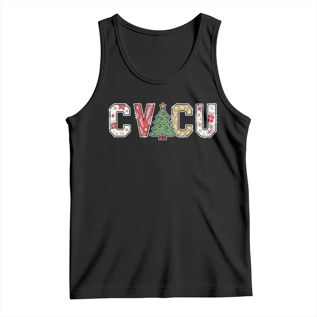 Christmas CVICU Nurse Tank Top Cardiovascular Intensive Care Unit Cardiac Nurse - Wonder Print Shop