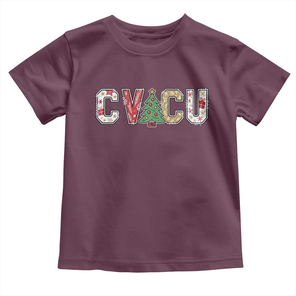 Christmas CVICU Nurse Toddler T Shirt Cardiovascular Intensive Care Unit Cardiac Nurse - Wonder Print Shop