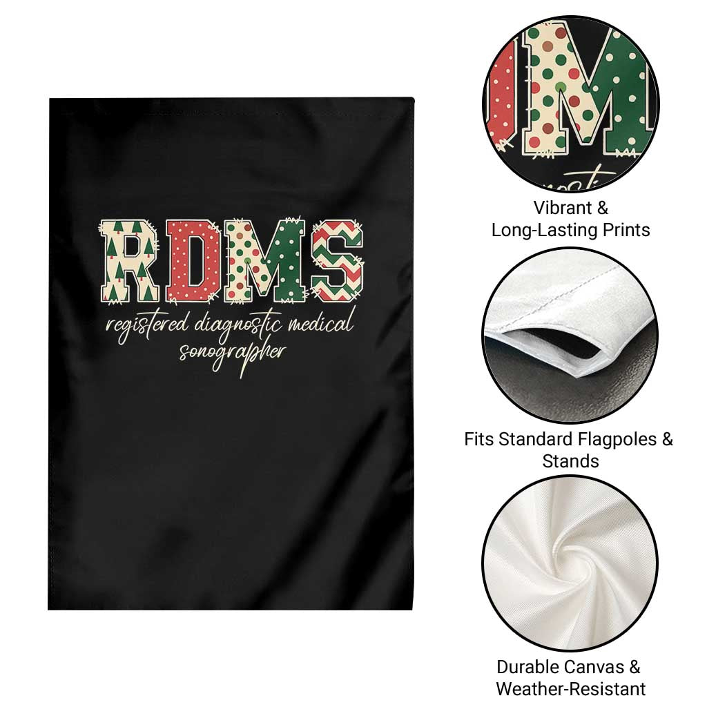 Sonographer Christmas Garden Flag RDMS Ultrasound Tech Technologist Gift - Wonder Print Shop