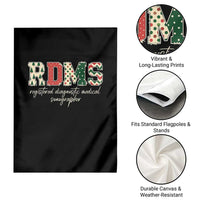 Sonographer Christmas Garden Flag RDMS Ultrasound Tech Technologist Gift - Wonder Print Shop