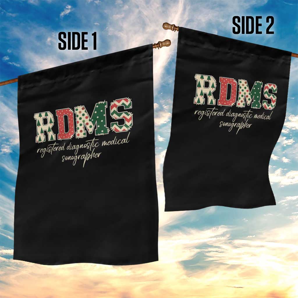 Sonographer Christmas Garden Flag RDMS Ultrasound Tech Technologist Gift - Wonder Print Shop