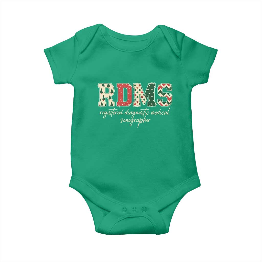 Sonographer Christmas Baby Onesie RDMS Ultrasound Tech Technologist Gift - Wonder Print Shop
