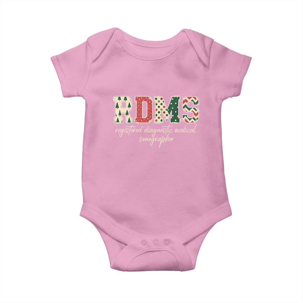 Sonographer Christmas Baby Onesie RDMS Ultrasound Tech Technologist Gift - Wonder Print Shop