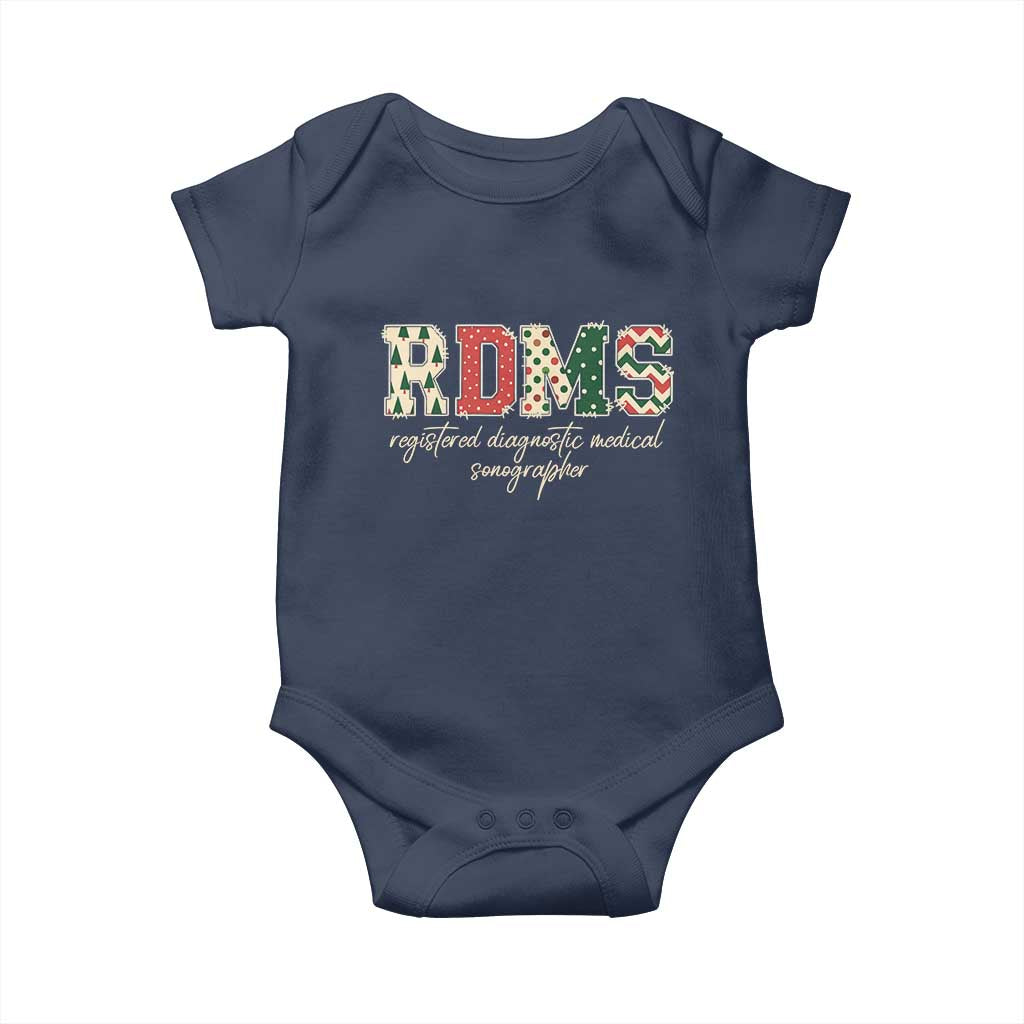 Sonographer Christmas Baby Onesie RDMS Ultrasound Tech Technologist Gift - Wonder Print Shop