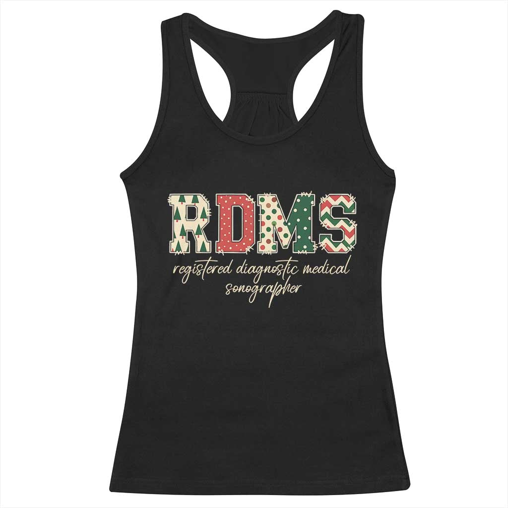 Sonographer Christmas Racerback Tank Top RDMS Ultrasound Tech Technologist Gift - Wonder Print Shop