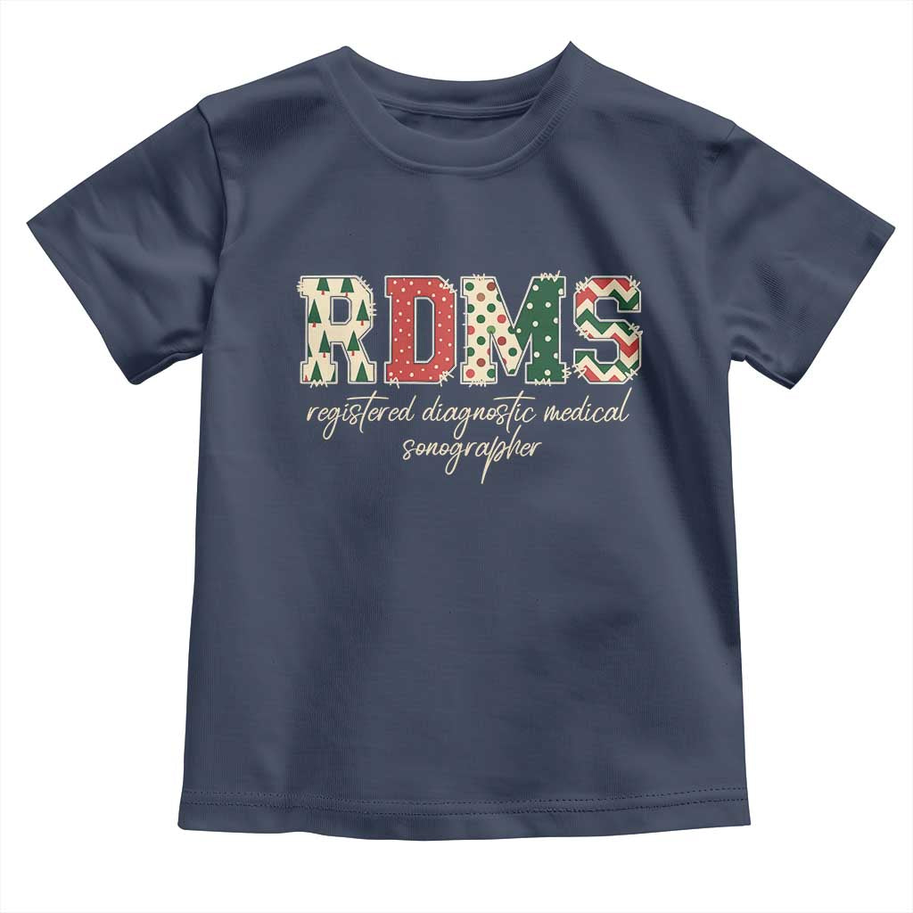 Sonographer Christmas Toddler T Shirt RDMS Ultrasound Tech Technologist Gift - Wonder Print Shop