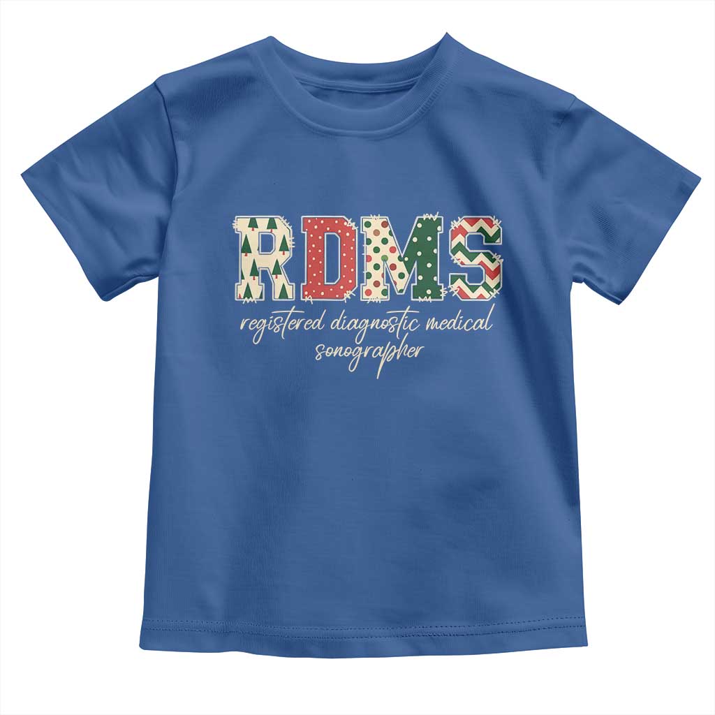 Sonographer Christmas Toddler T Shirt RDMS Ultrasound Tech Technologist Gift - Wonder Print Shop