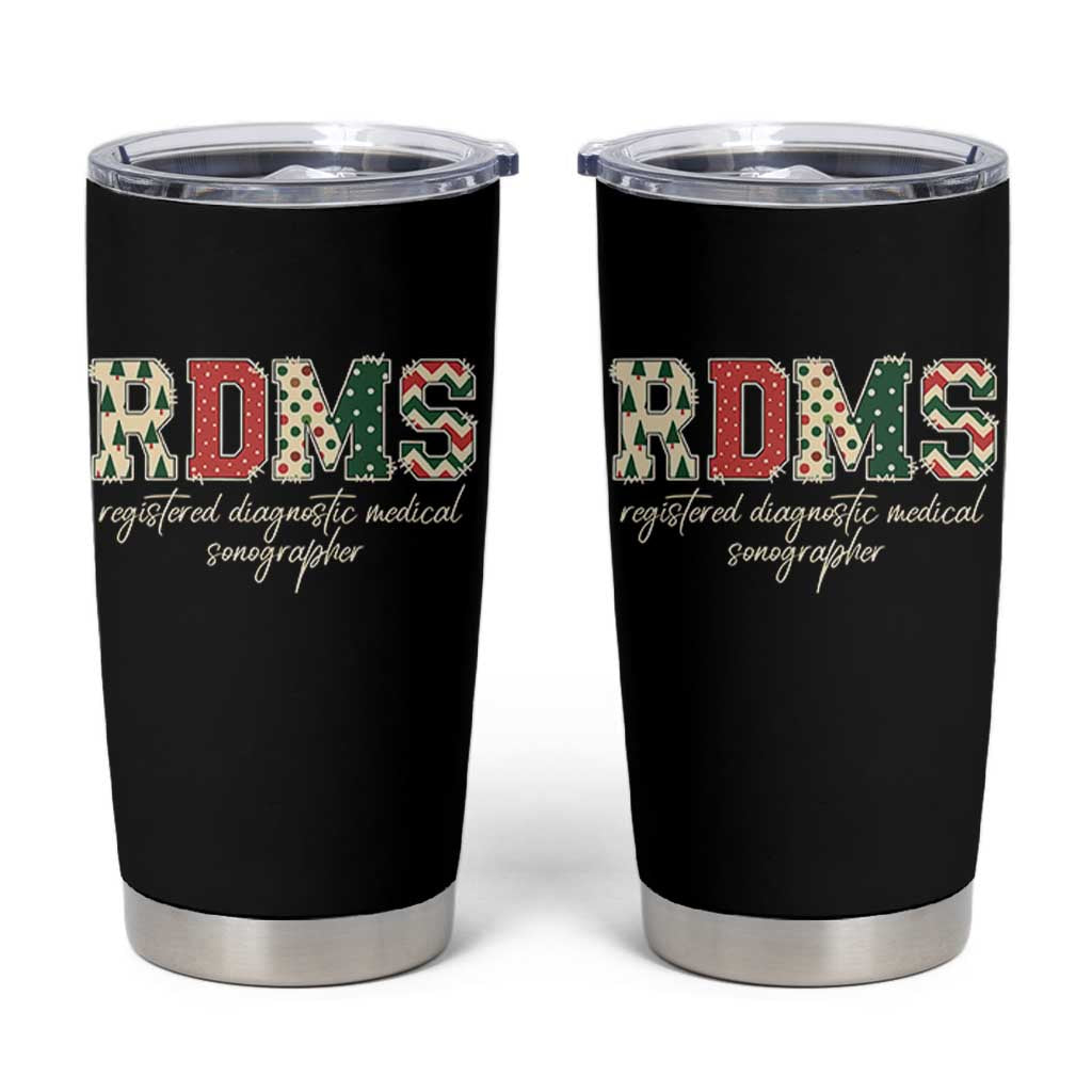 Sonographer Christmas Tumbler Cup RDMS Ultrasound Tech Technologist Gift - Wonder Print Shop