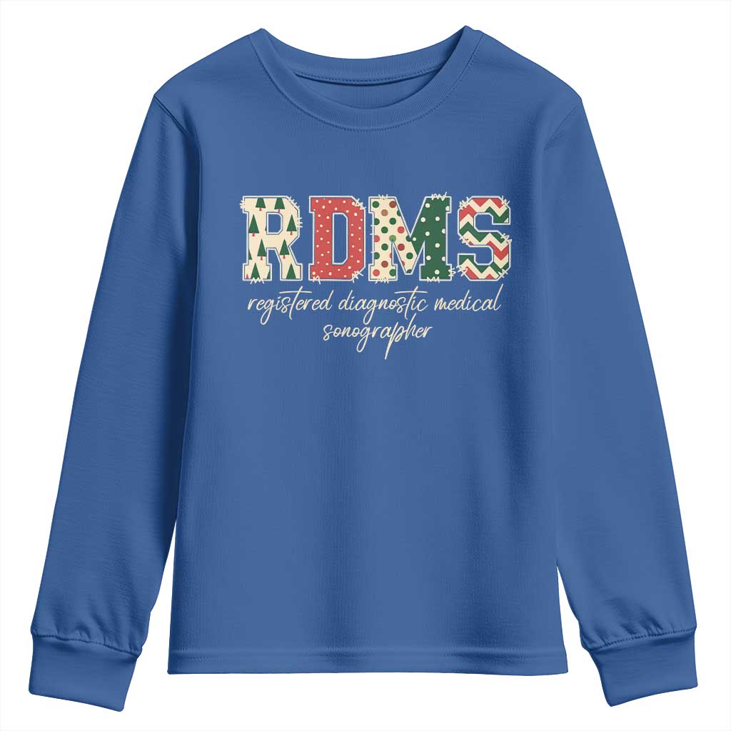 Sonographer Christmas Youth Sweatshirt RDMS Ultrasound Tech Technologist Gift - Wonder Print Shop