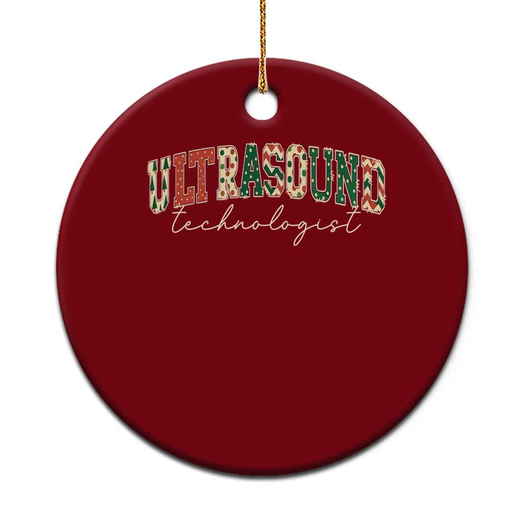 Christmas Ultrasound Technologist Ceramic Ornament Sonographer Sonography Student  Gift - Wonder Print Shop