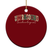 Christmas Ultrasound Technologist Ceramic Ornament Sonographer Sonography Student  Gift - Wonder Print Shop