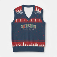Xmas Ultrasound Technologist V-Neck Knit Sweater Vest Sonographer Sonography Student  Gift - Wonder Print Shop