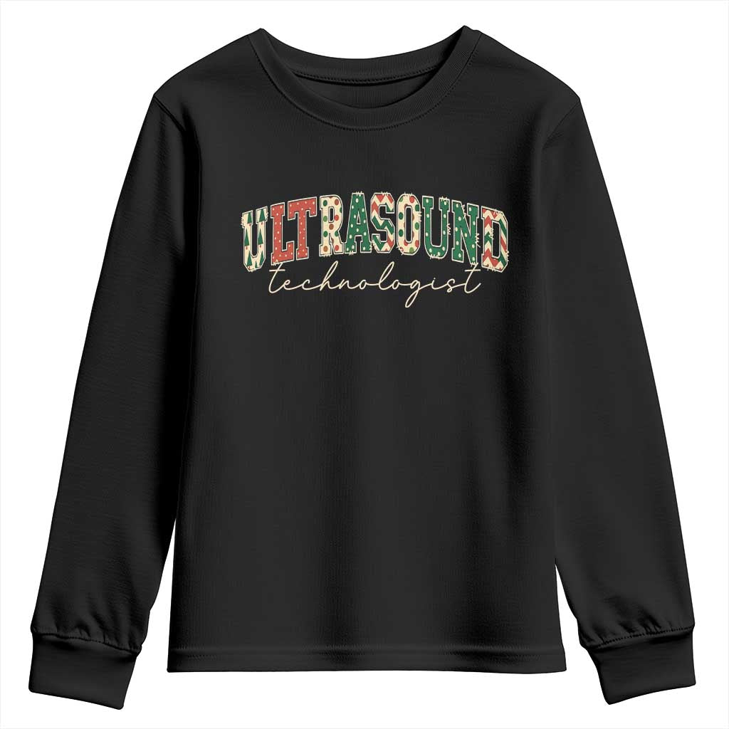 Christmas Ultrasound Technologist Youth Sweatshirt Sonographer Sonography Student  Gift - Wonder Print Shop