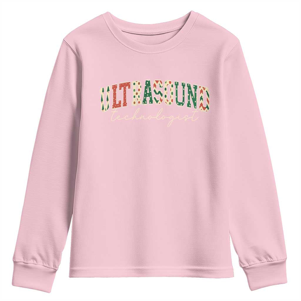 Christmas Ultrasound Technologist Youth Sweatshirt Sonographer Sonography Student  Gift - Wonder Print Shop