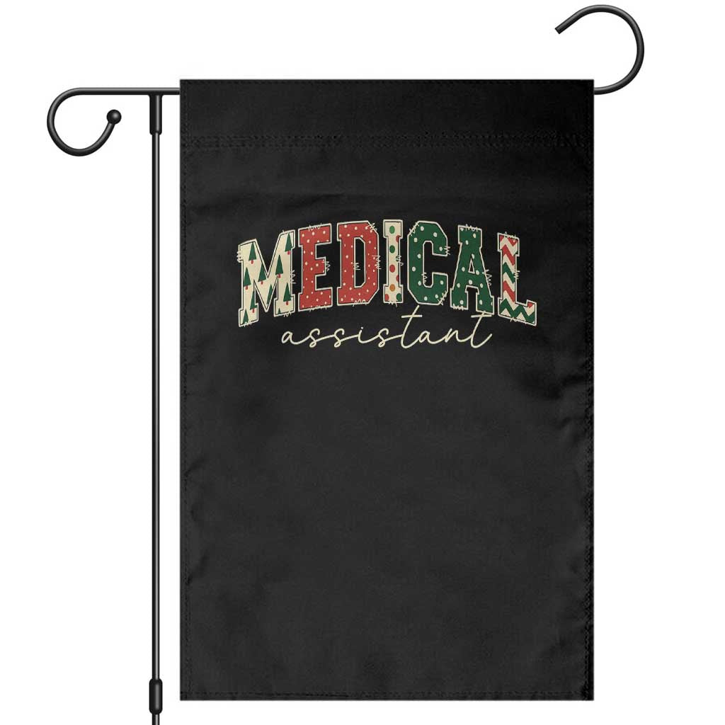 Christmas Medical Assistant Garden Flag MA Nurse Grad Gift - Wonder Print Shop