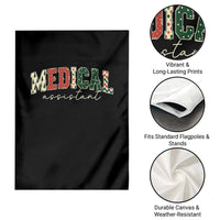 Christmas Medical Assistant Garden Flag MA Nurse Grad Gift - Wonder Print Shop
