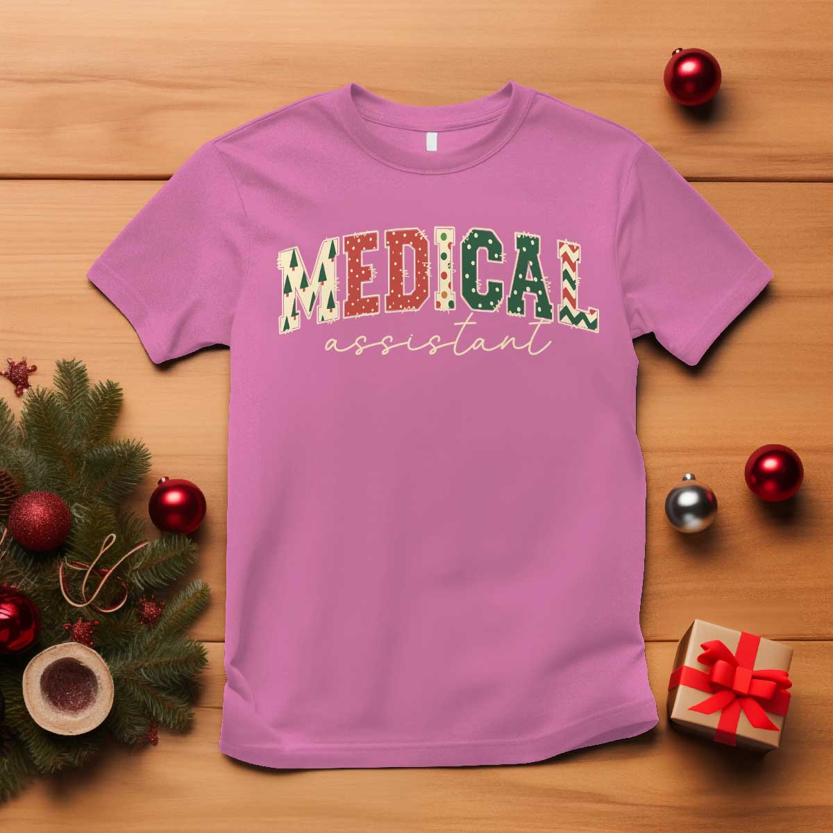 Christmas Medical Assistant T Shirt MA Nurse Grad Gift - Wonder Print Shop