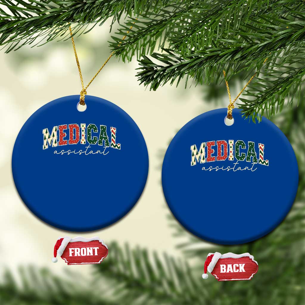 Christmas Medical Assistant Ceramic Ornament MA Nurse Grad Gift - Wonder Print Shop