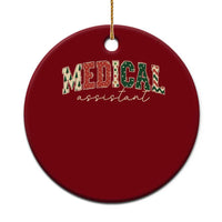 Christmas Medical Assistant Ceramic Ornament MA Nurse Grad Gift - Wonder Print Shop