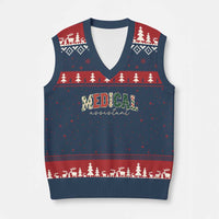 Xmas Medical Assistant V-Neck Knit Sweater Vest MA Nurse Grad Gift - Wonder Print Shop