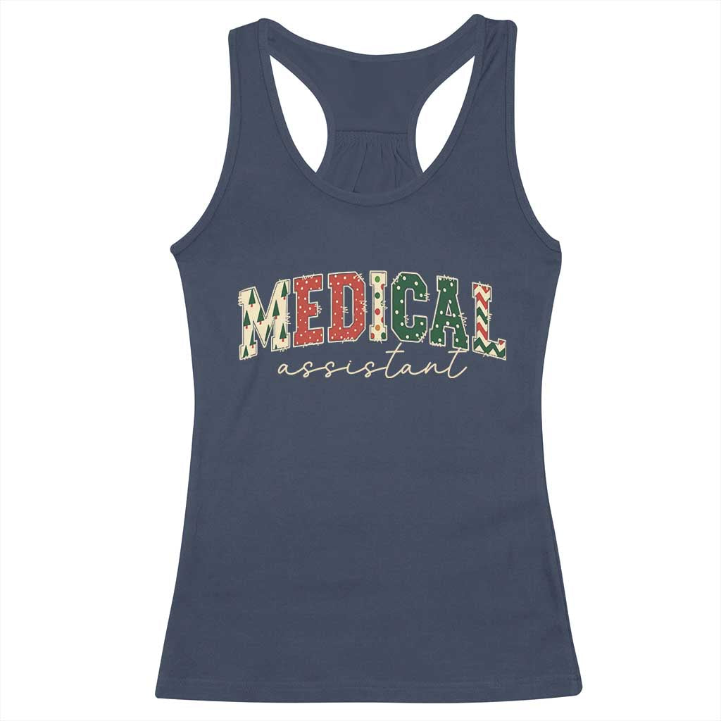 Christmas Medical Assistant Racerback Tank Top MA Nurse Grad Gift - Wonder Print Shop