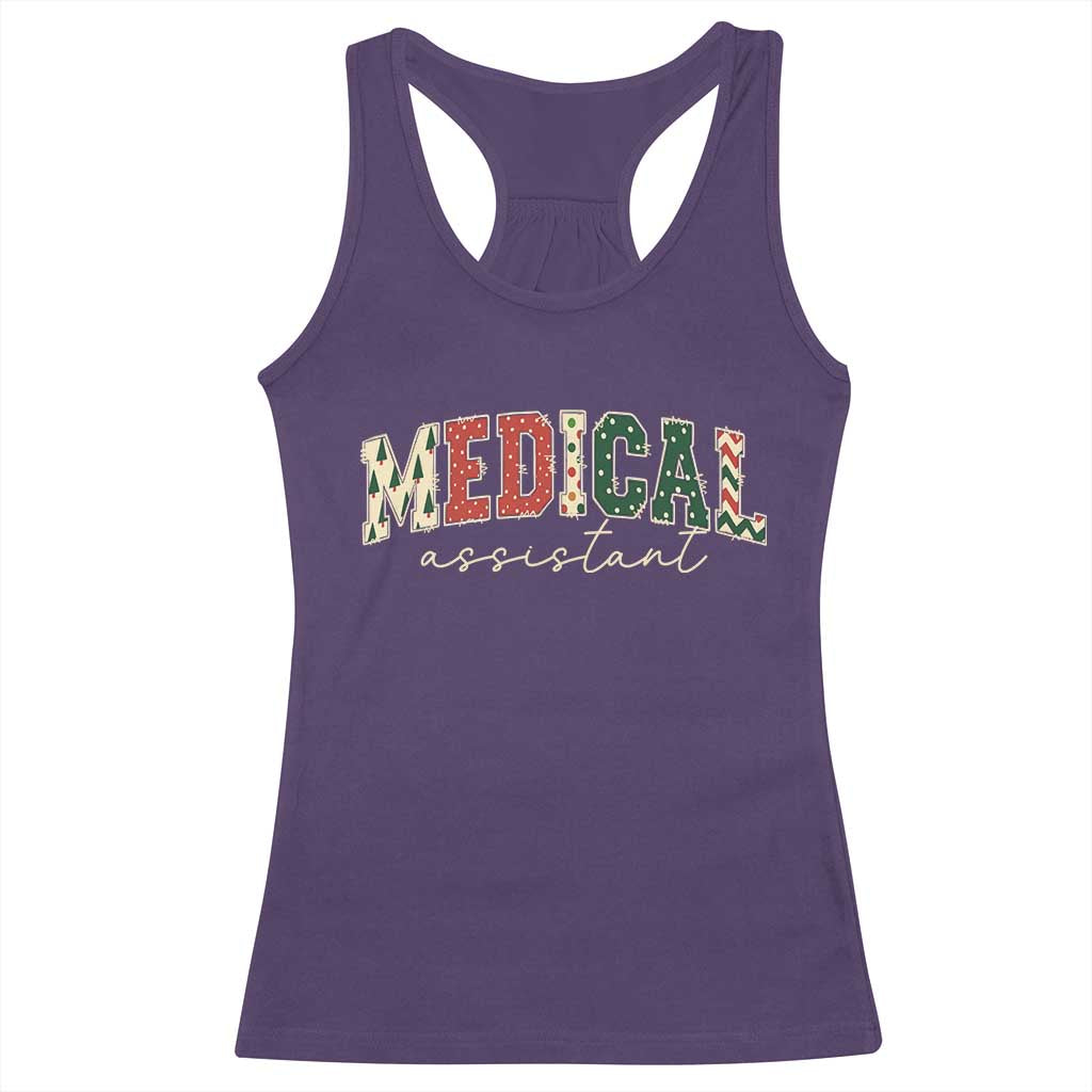 Christmas Medical Assistant Racerback Tank Top MA Nurse Grad Gift - Wonder Print Shop