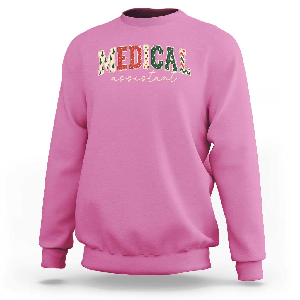 Christmas Medical Assistant Sweatshirt MA Nurse Grad Gift - Wonder Print Shop