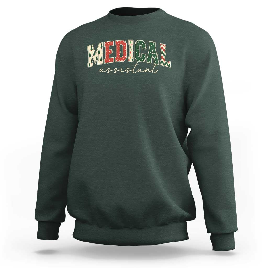 Christmas Medical Assistant Sweatshirt MA Nurse Grad Gift - Wonder Print Shop