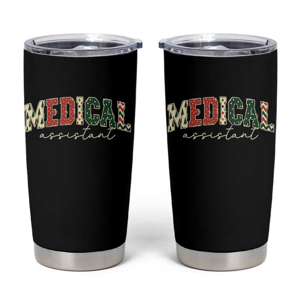 Christmas Medical Assistant Tumbler Cup MA Nurse Grad Gift - Wonder Print Shop